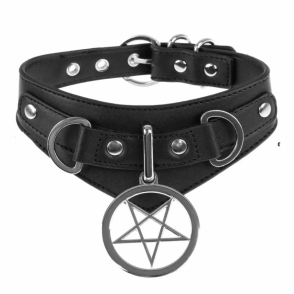 SOLD Killstar Penta Ritual Choker Rare Goth Occult Pentagram Choker